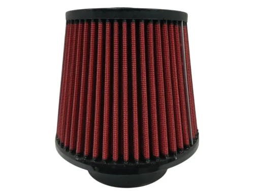 Filtro de Aire Cónico Universal K&N de Alto Flujo - Lavable y Reutilizable (Rojo/Negro)