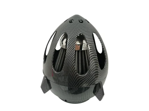 Filtro de Aire de Alto Flujo Cónico con Carcasa Estilo Fibra de Carbono (Universal 4")