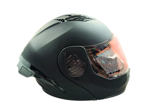Casco Modular Doble Propósito Negro Mate con Doble Visor – Certificado DOT