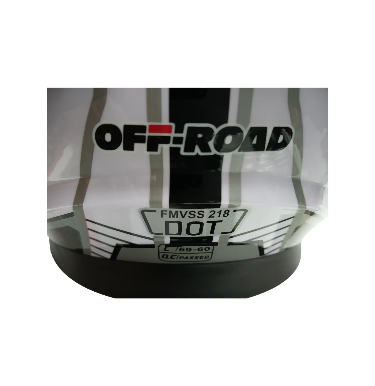 Casco Modular Doble Propósito Blanco con Gris y Negro – Doble Visor DOT - Imagen 6