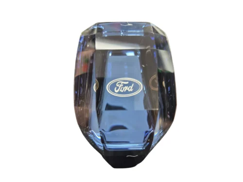 Pomo de Palanca de Cambios Cristal Diamante con Logo Ford - Luz LED Táctil (Edición Azul)