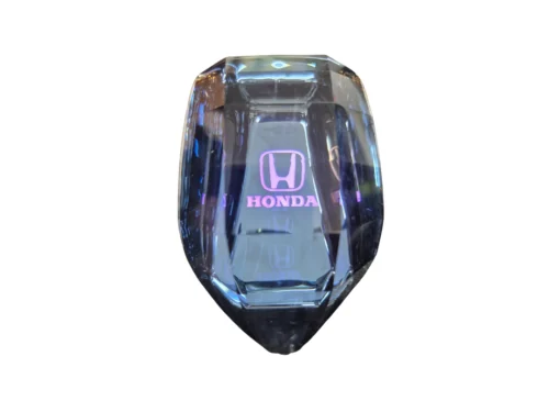 Pomo de Palanca de Cambios Cristal K9 con Logo Honda - Luz LED Táctil RGB (Recargable)