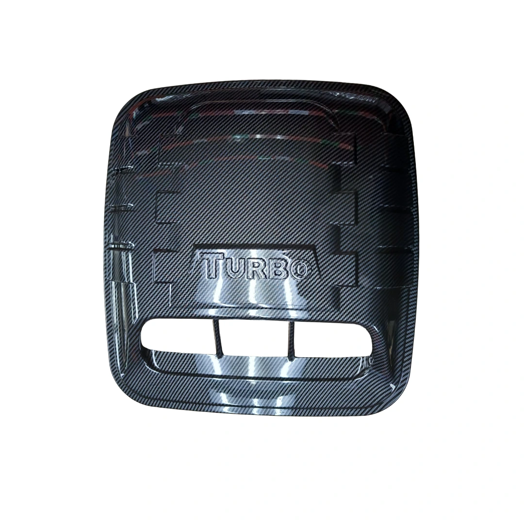 Toma de Aire Decorativa para Capó "Turbo" - Estilo Fibra de Carbono (Universal)